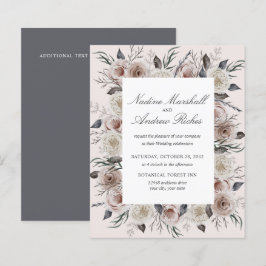 Gótico de Rosa com poeira botânica Casamento român