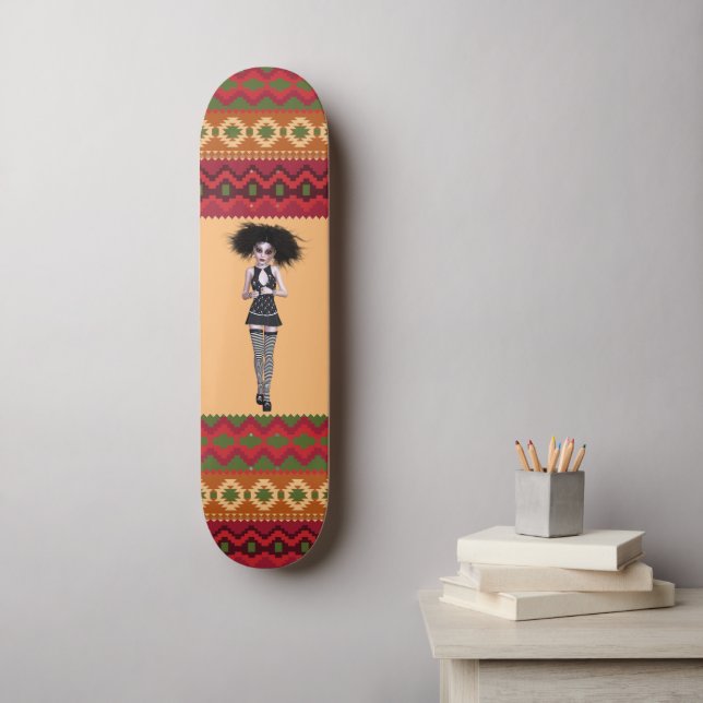 GÓTICO GIRL FUNKY SKATEBOARD PARA ELA (Arte de parede)