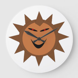Gótico Mau Hedgehog Kawaii Relógio de Parede