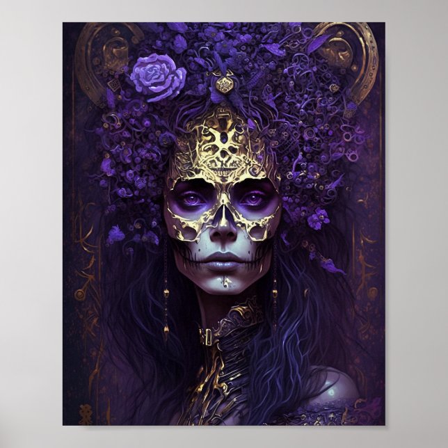 Gótico Queen Fantasy Art Poster (Frente)