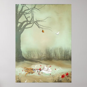 Gótico Russo Art Shakespeare Ophelia Poster