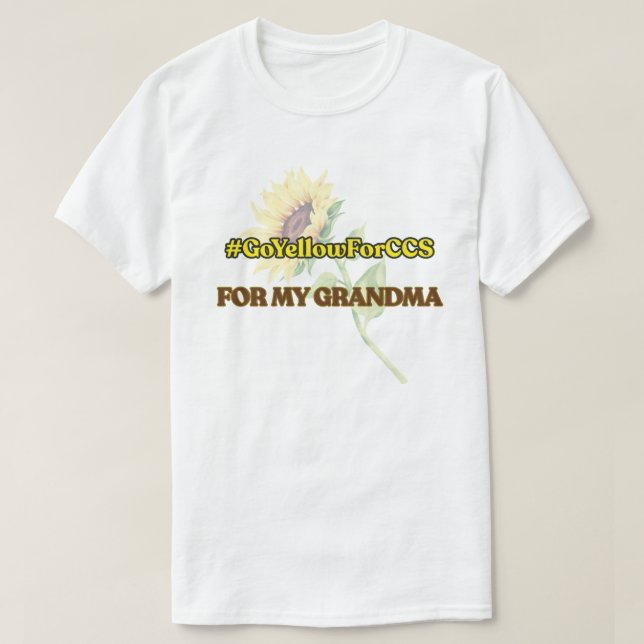 #GoYellowForCCS - Camisa Vovó (Frente do Design)