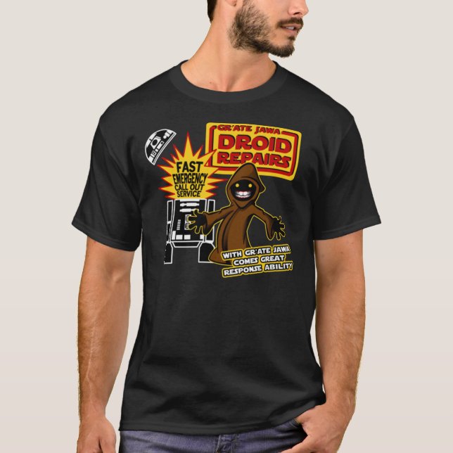 Gr&x27;Ate Jawa - Droid Repairs Essential T-Shirt (Frente)