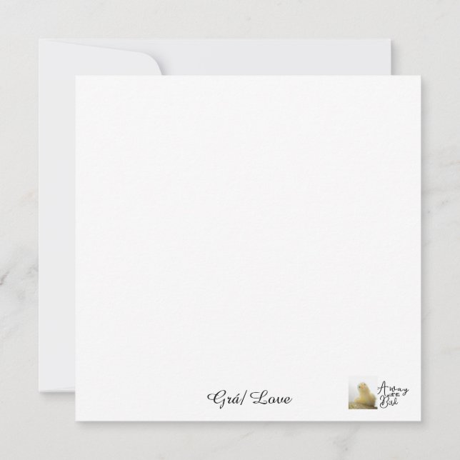 Grá/ Love Flat Card (Verso)