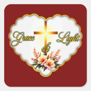 Grace and Light – Christian Easter - Autocolante