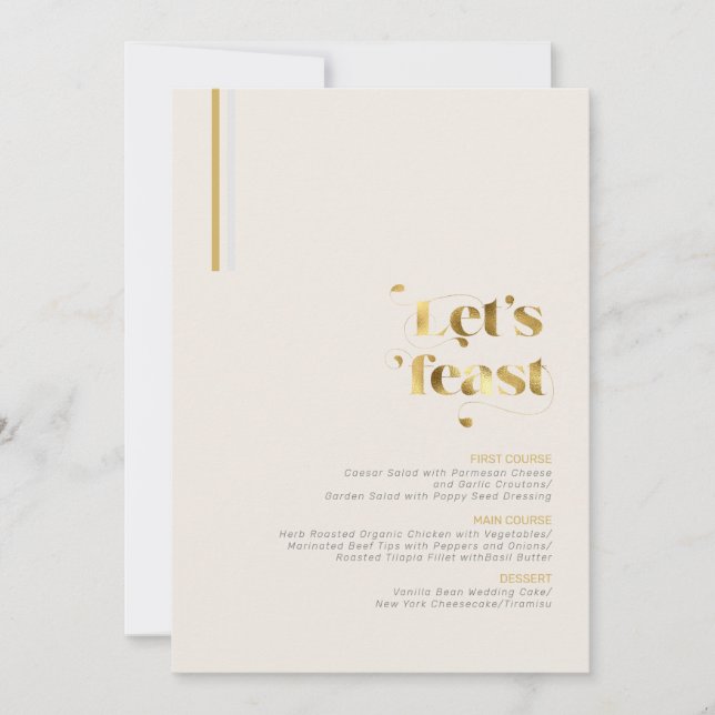 Grace Clinton Menu Dourado/Silver ID887 (Frente)