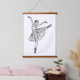 Grace em Movimento - Ballerina Line Art