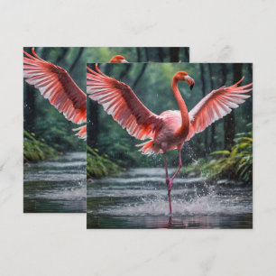 Grace em Voo: O Riverdance dos Flamingos Rosa