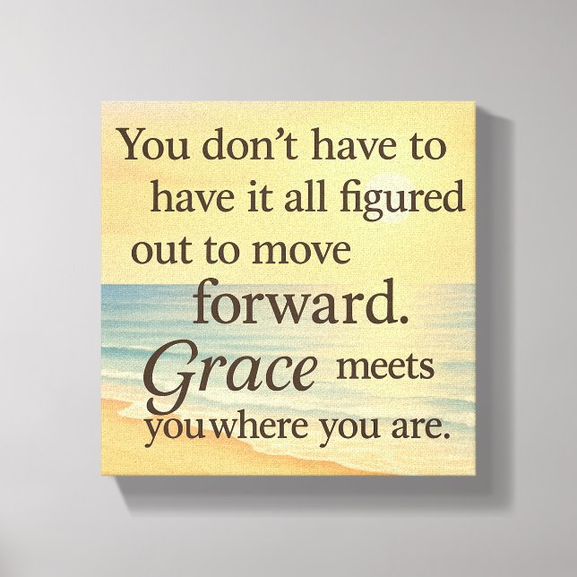 Grace Meets You – Uplifting Ocean-Inspired Canvas  (Frente)