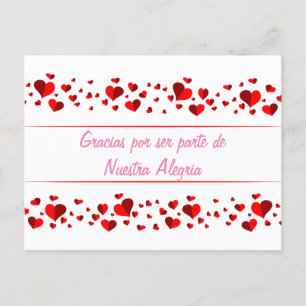 Gracias por ser parte de Nuestra Alegria Cartão de