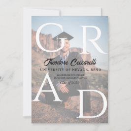 GRAD, Anúncio de Formatura com Duas Imagens & Conv