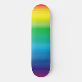 Gradação de cores com skate de linhas