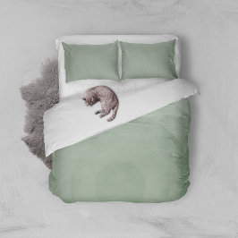 Gradação do Círculo Minimalista Verde Sage