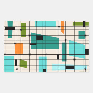 Grade retro & etiquetas de Starbursts