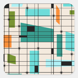 Grade retro & etiquetas de Starbursts