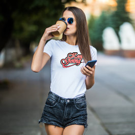 Gradient Bold Continuando A Entrar Na Camisa T