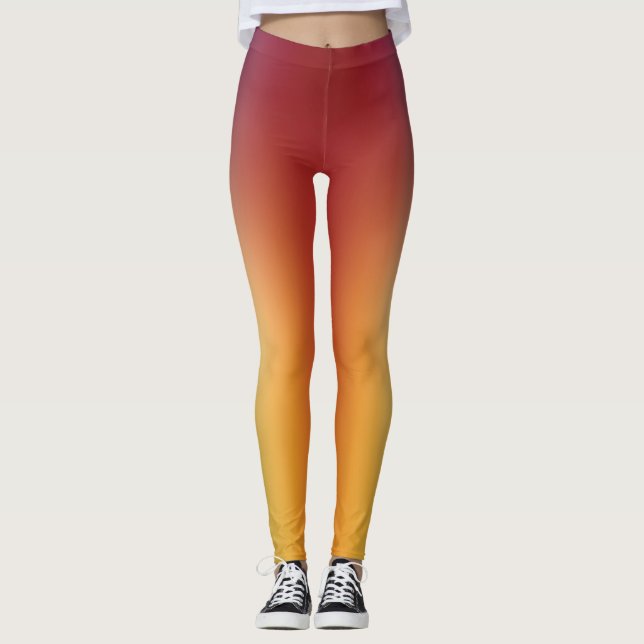 gradiente de forma livre em leggings extra grandes (Frente)
