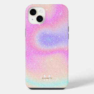 Gradiente Elegante Glitter Swirl Holográfico