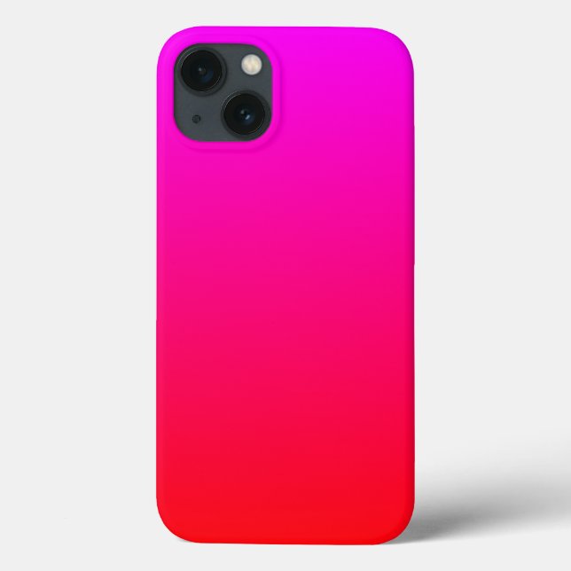 Gradiente Mínimo de Magenta Vibrante a Vermelho (Verso)