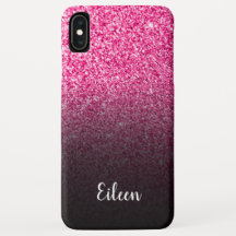 Gradiente Preto Brilho Rosa Personalizado Feminino