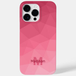 Gradiente Rosa Geométrico Padrão de Malha Monogram