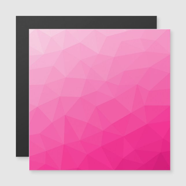 Gradiente Rosa Quente Padrão de Malha Geométrica (Frente/Verso)