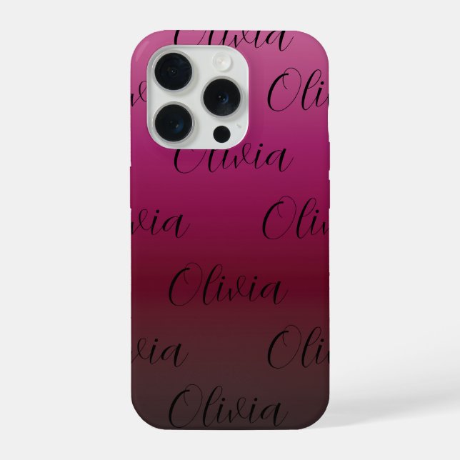 Gradiente rosa vinho (Verso)