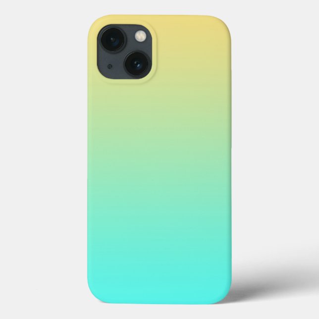 Gradiente Simples Pastel Amarelo Turquesa (Verso)