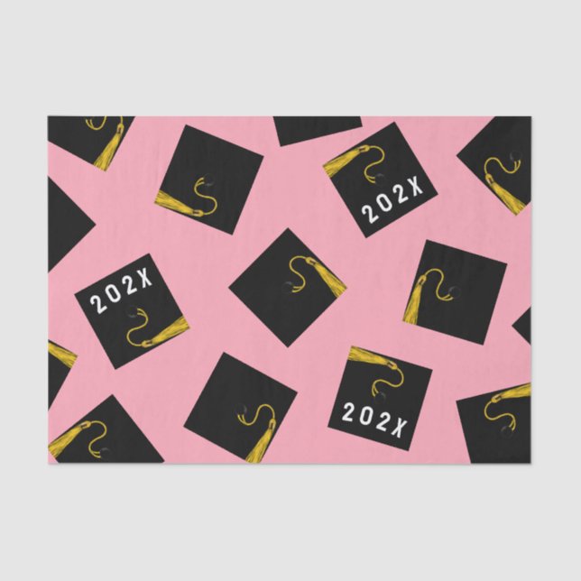Graduação 2025 Papel de Tecido Rosa (Frente )