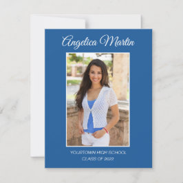 Graduação Azul Lado Moderno 2 3 Foto Classe 2022