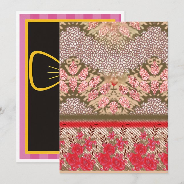 Graduação, Cartões de Anúncio de Aniversário e Fér (Frente/Verso)