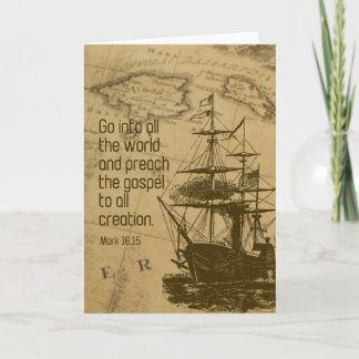 Graduação cristã do cartão da igreja da