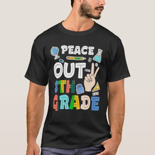 Graduação da Camisa T do Peace Out 8.º Grau (Frente)