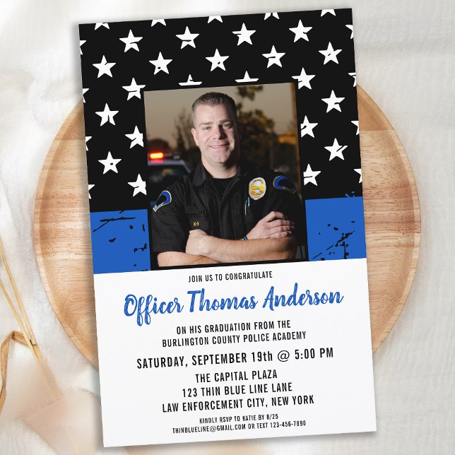 Graduação da Polícia de Fotografia em Linha Azul F (Criador carregado)