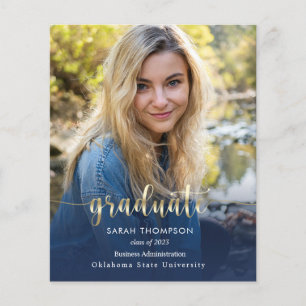 Graduação de Colagem de Fotos Azul do Marinho de S