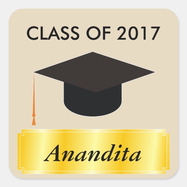 Graduação de Etiquetas Douradas (Frente)