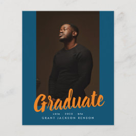 Graduação de Foto do Formando da Universidade Blue