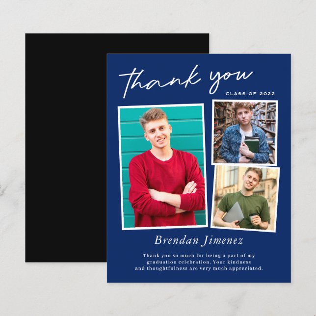 Graduação de Foto do Marinho White Script 3 - Obri (Frente/Verso)