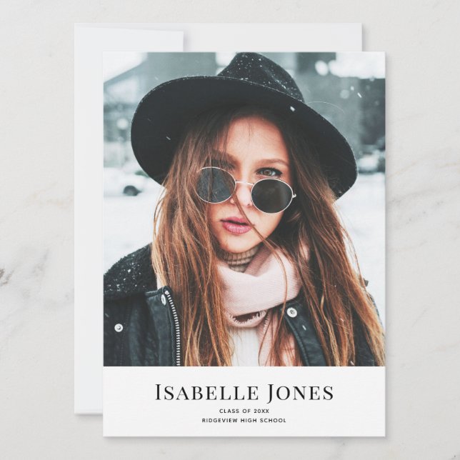 Graduação de Foto Minimalista Branca (Frente)