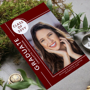 Graduação de Fotografias Script Moderno Burgundy W