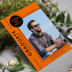 Graduação de Fotografias Script Moderno Laranja Pr