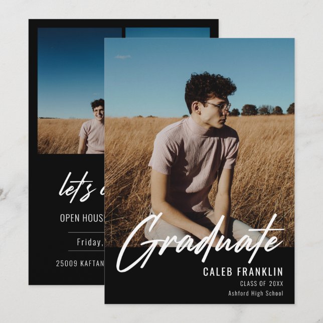 Graduação de Fotos de Classe de Mais velho de Scri (Frente/Verso)