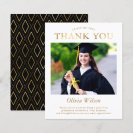 Graduação de Fotos Dourada Simples de Orçamento Mu