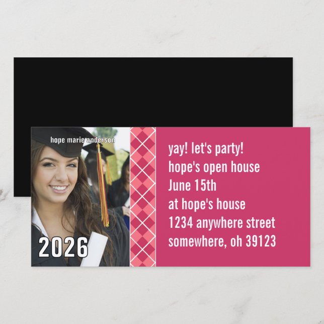 Graduação de Fotos em Imagens do Mais velho Argyle (Frente/Verso)