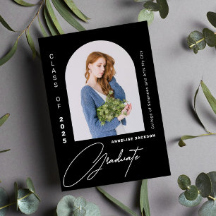 Graduação de fotos minimalista elegante do ano