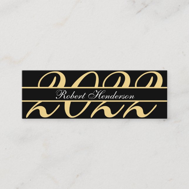 Graduação de inserção clássico do ouro negro elega (Frente)