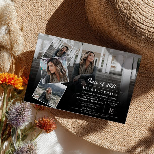 Graduação de orçamento de foto minimalista a preto