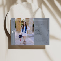 Graduação de Script Clássico Azul e Prata