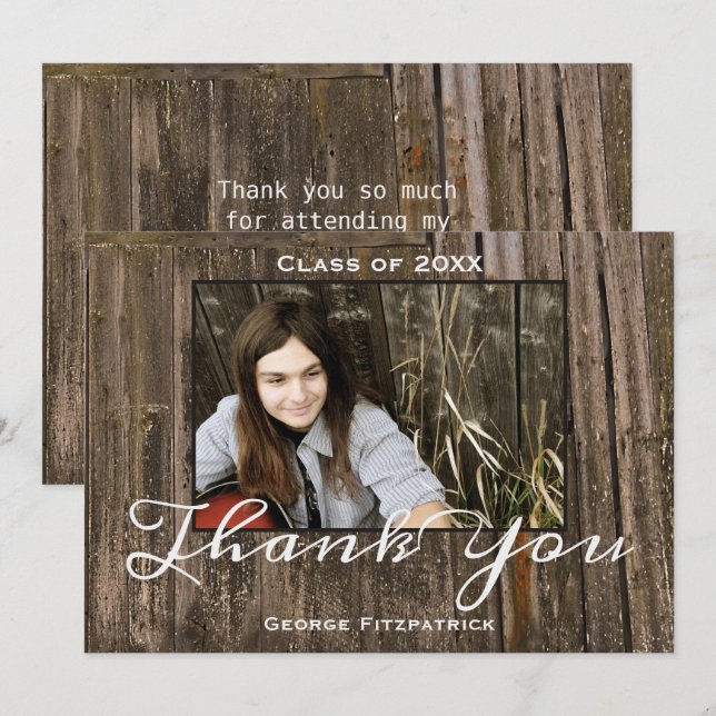 Graduação de Segundo grau de Modelo de Foto em Mad (Frente/Verso)