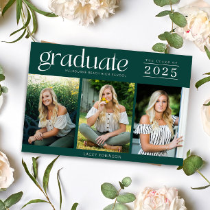 Graduação de Segundo grau Verde de Foto Moderna